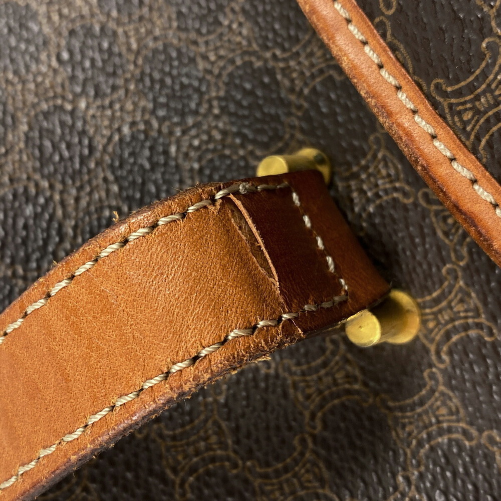 Celine Macadam Pattern All Over Canvas Handbag Br… - image 4